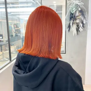 ミディアム カラー ♥️ブリーチ/ボブ/ レイヤー♥️maiのヘアスタイル