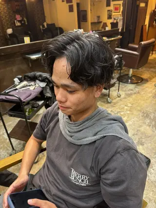 ショート パーマ メンズ 沖縄メンズ美容室SILLY所属・玉那覇 啓斗のヘアスタイル