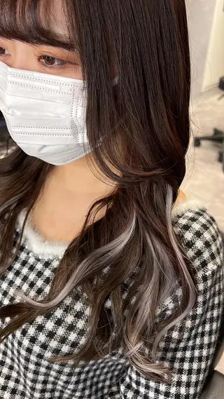 ロング カラー mimiiy梅田 中崎町ハイトーンのヘアスタイル