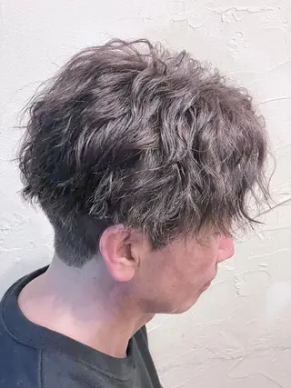 ショート カラー パーマ メンズ メンズ特化/パーマ指 名No.1/百瀬太郎のヘアスタイル