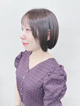 ショート パーマボブ/丸みボブ /くせ毛/とういのヘアスタイル