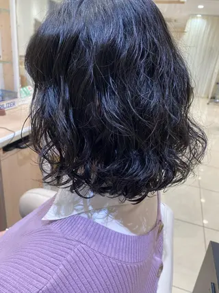ミディアム パーマ 🩵波巻き/ツイスパ HARU💎のヘアスタイル