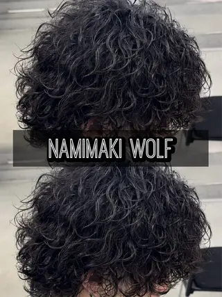 パーマ メンズ センターパート/ニュ アンス🔥鎌田嵩矢のヘアスタイル