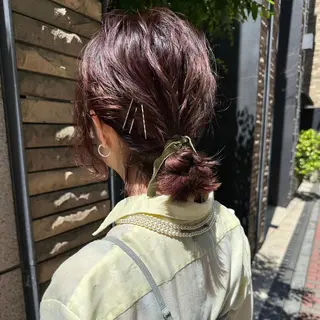 カラー ヘアアレンジ 似合わせカット🫧 吉見衣生のヘアスタイル