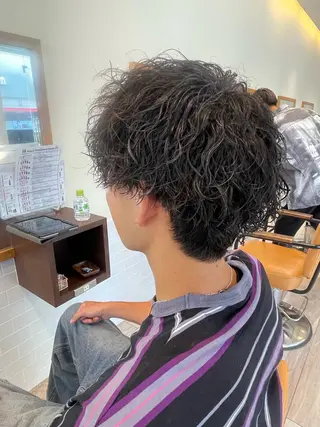 ショート メンズ パーマ/フェード🔥 佐々木波人のヘアスタイル