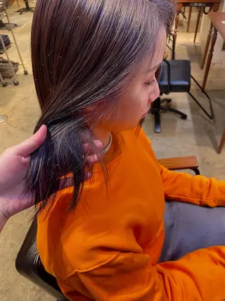 ミディアム カラー ヘアアレンジ テラ mimi.3c'sのマツエク・マツパデザイン