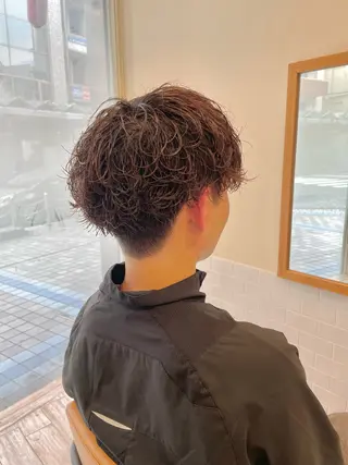 ショート パーマ メンズ パーマ/フェード🔥 佐々木波人のヘアスタイル