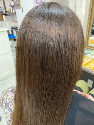 セミロング 土屋朱理/ ハイトーンカラーのヘアスタイル