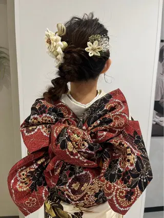 ヘアアレンジ 🩶横浜美容室 透明感カラー✝️るみのヘアスタイル
