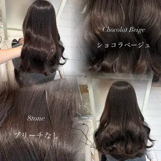 セミロング カラー Hina🫧透明感 カラー🫧のヘアスタイル