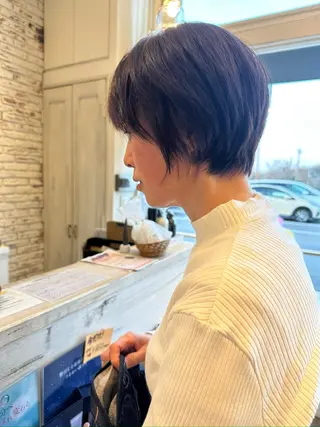 ショート [髪質改善] 北生駒 店長/古居聖理のヘアスタイル
