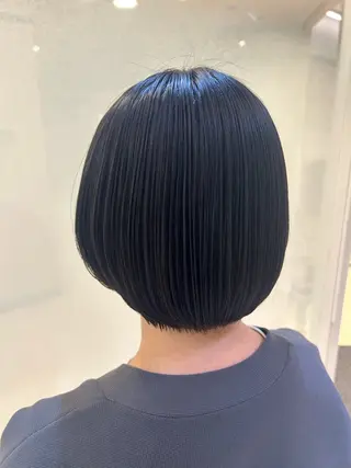 ショート パーマ 艶質改善/縮毛矯正 ササキナツミのヘアスタイル