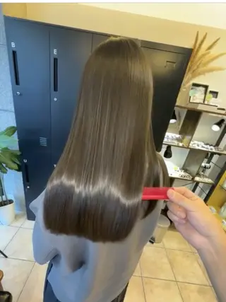 セミロング カラー 西田辺/ タカスナオヤのヘアスタイル