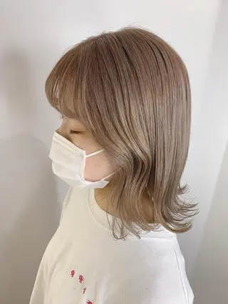 ミディアム カラー ヘアアレンジ レイヤーカット/艶髪 🎀笠原 優花🎀のヘアスタイル