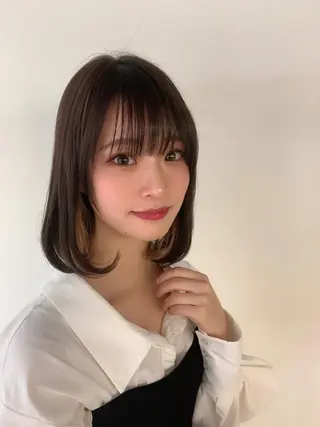 ミディアム カラー なりたいが叶う ながしまじゅんきのヘアスタイル