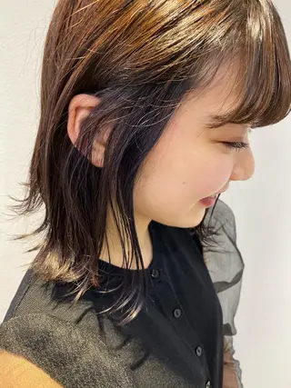 カラー ブリーチ/ハイトーン ピンク/ベージュ🎟のヘアスタイル