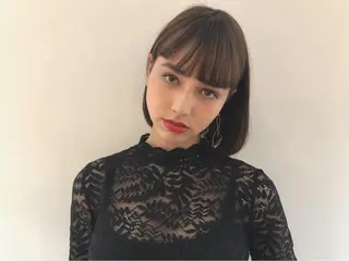 ショート カラー ヘアアレンジ ヒロミ/アレンジ/ アンニュイ/透け感のヘアスタイル
