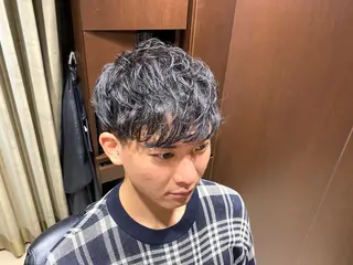 ミディアム メンズ HIRO GINZA 池袋東口店所属・林田 龍明のヘアスタイル