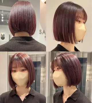 ミディアム ୨୧柔らかいカラー nozomi ୨୧のヘアスタイル