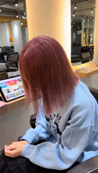 ミディアム カラー レイヤーカット/ ブリーチカラー/雅人のヘアスタイル