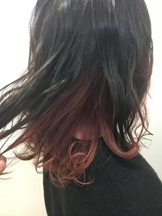 ミディアム カラー 永井 大希のヘアスタイル