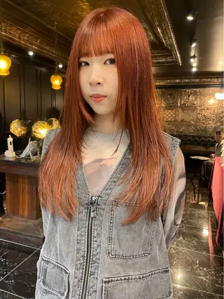 ロング カラー レイヤー/似合わせ MADOKAのヘアスタイル