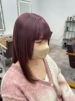 セミロング little  横浜所属・🌷久保田 優🌷のヘアスタイル