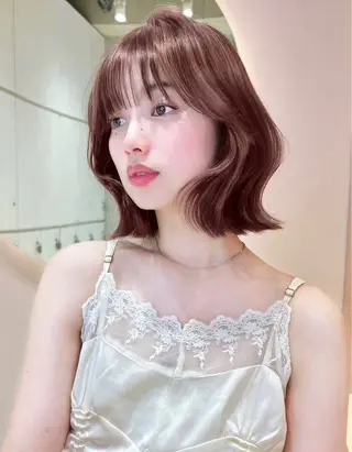 ミディアム 大宮韓国風レイヤー 吉田こうすけのヘアスタイル
