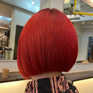 ミディアム カラー GO TODAY SHAiRE SALON 原宿本店所属・ボブ/レイヤー/ ハッシュカット/河内のヘアスタイル