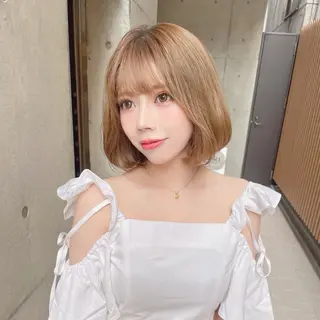 ミディアム カラー ボブ/髪質改善 jionのヘアスタイル