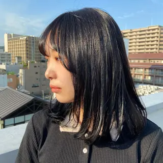 ミディアム カラー ヘアアレンジ TIDEHAIR SHIHOのヘアスタイル
