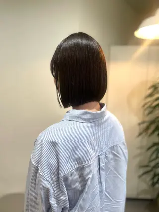 ショート Click所属・クニモトハルナ ボブ/柔らかカラーのヘアスタイル