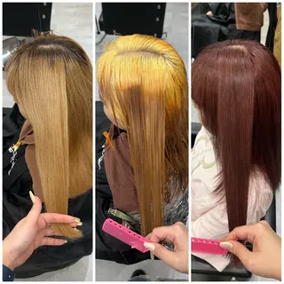 セミロング カラー いろあそび所属・12月限定🉐カット モデル募集🉐のヘアスタイル