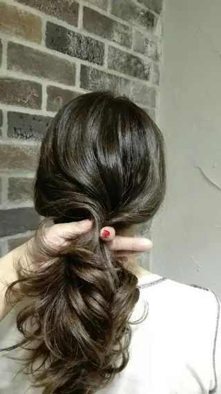 セミロング カラー パーマ ヘアアレンジ メンズ キッズ ネイル マツエク・マツパ Beauty&Relaxation MEGUMI所属・MEGUMI megumiのヘアスタイル