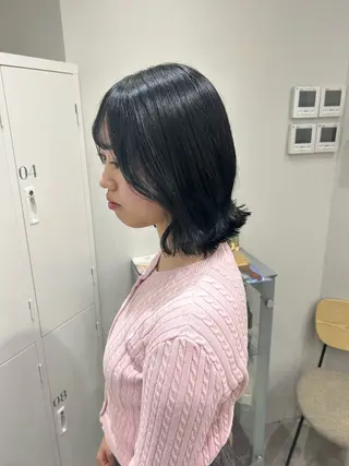 ミディアム カラー ヘアアレンジ ボブ /ニュアンス/ satomi🧸💖のヘアスタイル