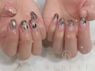 ネイル ❤️💛REBEST 京橋　nailのネイルデザイン