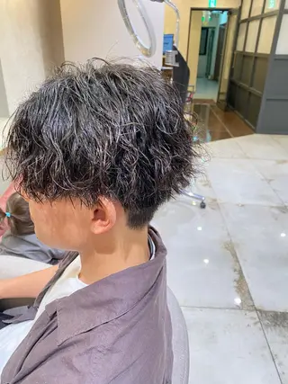 ショート パーマ メンズ CIEL天六店 三上春のヘアスタイル