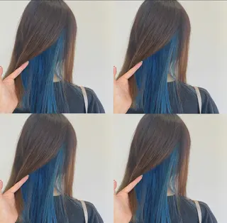 ロング カラー 💘韓国カラー💘 クルミのヘアスタイル