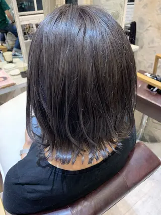 ミディアム カラー AUBE hair ales福岡平尾店所属・塚本 昂のヘアスタイル