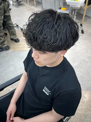 パーマ メンズ 🌀toa/波巻き✨ /メンズパーマ／栄のヘアスタイル