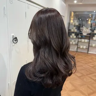 セミロング カラー ヘアアレンジ キヨミ 韓国レイヤーカットのヘアスタイル
