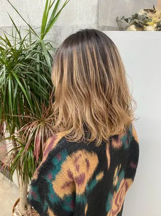 ミディアム カラー 🌼ハイライト透明感 🌼maiのヘアスタイル