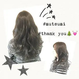 カラー 嶋村夏実🌼レイヤー 🌸白髪ぼかしのヘアスタイル