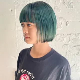 ショート カラー 🌿レイヤーボブ/パ ーマ🌿 木梨健太のヘアスタイル