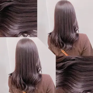 ミディアム カラー 韓国風ベージュ🤎 赤みなし🌿横浜🤎のヘアスタイル