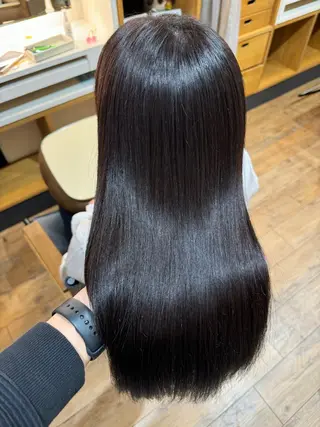 ロング 杉田 礼のヘアスタイル
