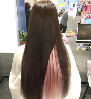 ロング カラー 韓国カラー/エクステ carryのヘアスタイル