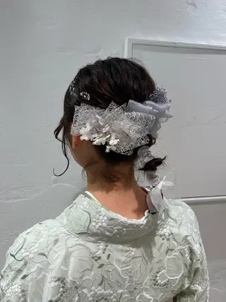 ミディアム ヘアアレンジ SALOWIN川崎WEST店所属・🌷川崎/アレンジ/ 暖色ボブ/コトネ🌷のヘアスタイル