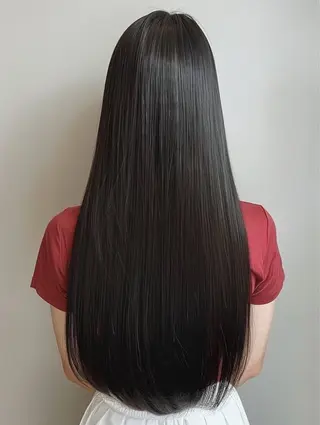 ロング 盛れる顔まわり🎀 縮毛矯正💐羽村勇樹のヘアスタイル