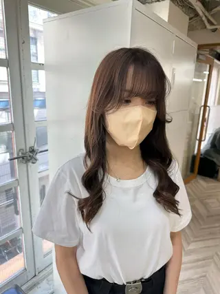 ロング 韓国ヘア×ハイトーン AYA💫のヘアスタイル